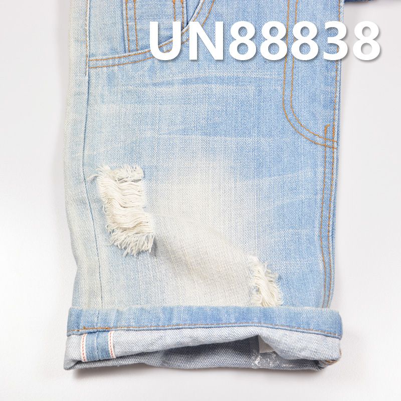 100%棉竹節右斜紅邊牛仔布 13.5oz 32-33" UN88838