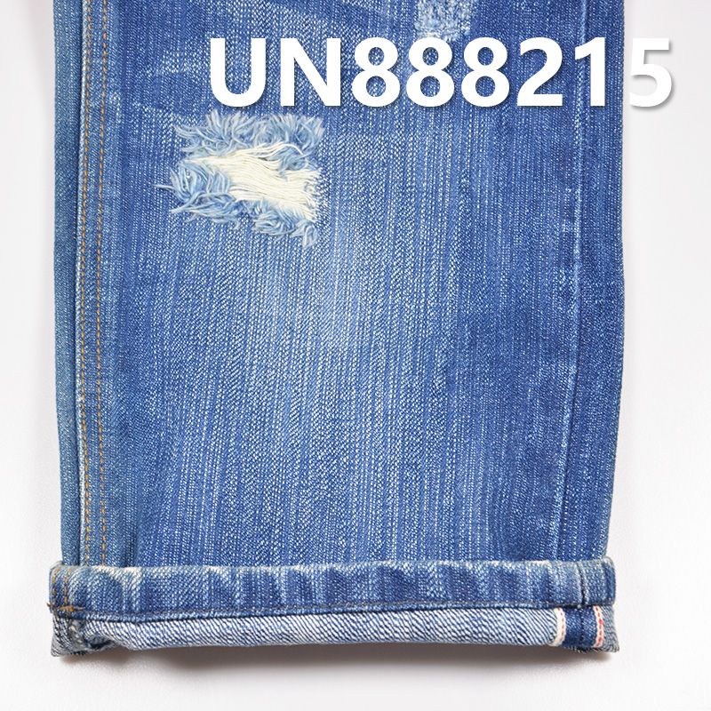 全棉粗犷竹節右斜紅邊牛仔布 15.6oz 32/33" UN888215