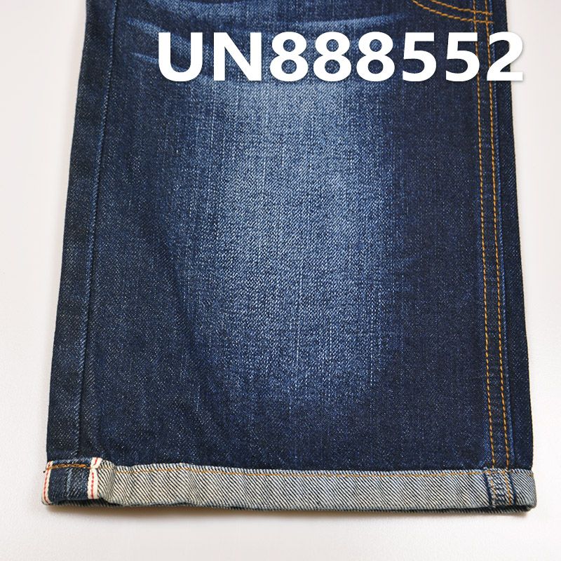 全棉竹节右斜红边牛仔布 11oz 31/32" UN888552