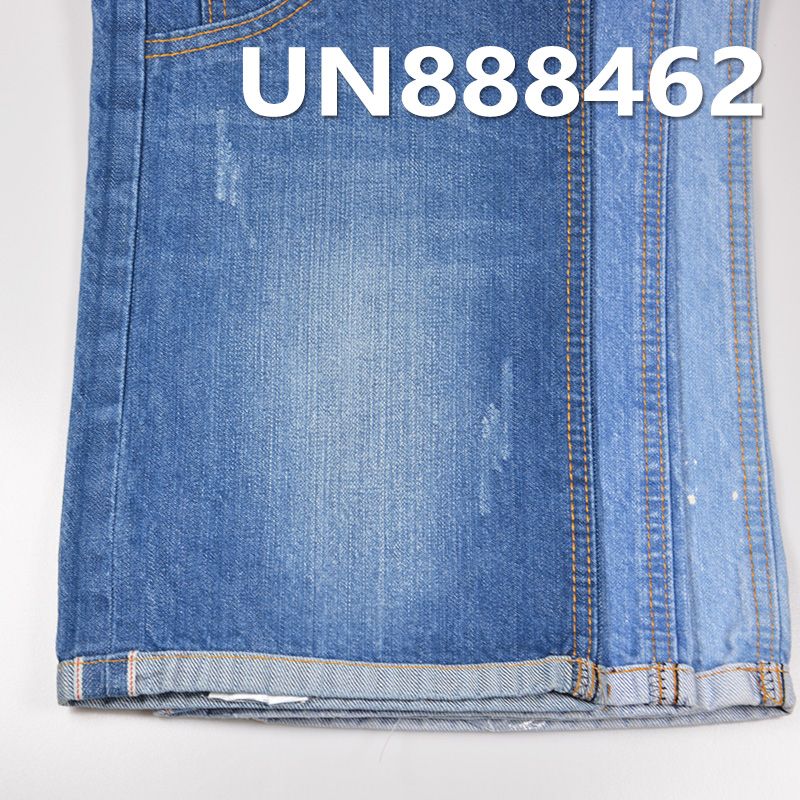 全棉竹节斜纹牛仔 12OZ 31/32" 全棉竹节右斜红边牛仔布 UN888462