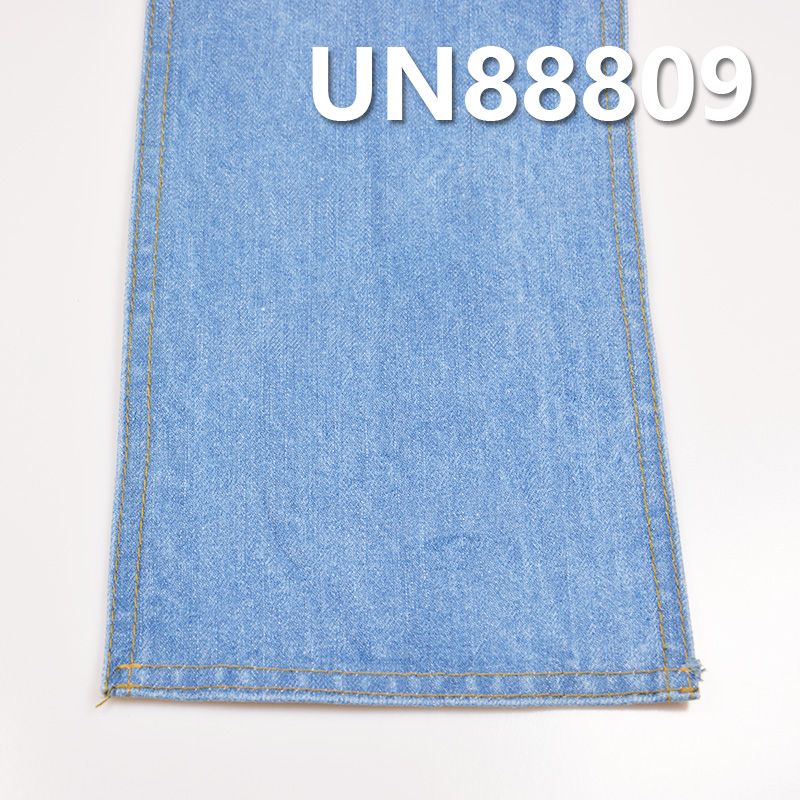 全棉竹节右斜彩棉底红边牛仔布 14oz 32" UN88809