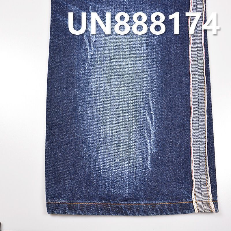 全棉竹节右斜红邊牛仔 10.4oz 31/32" UN888174