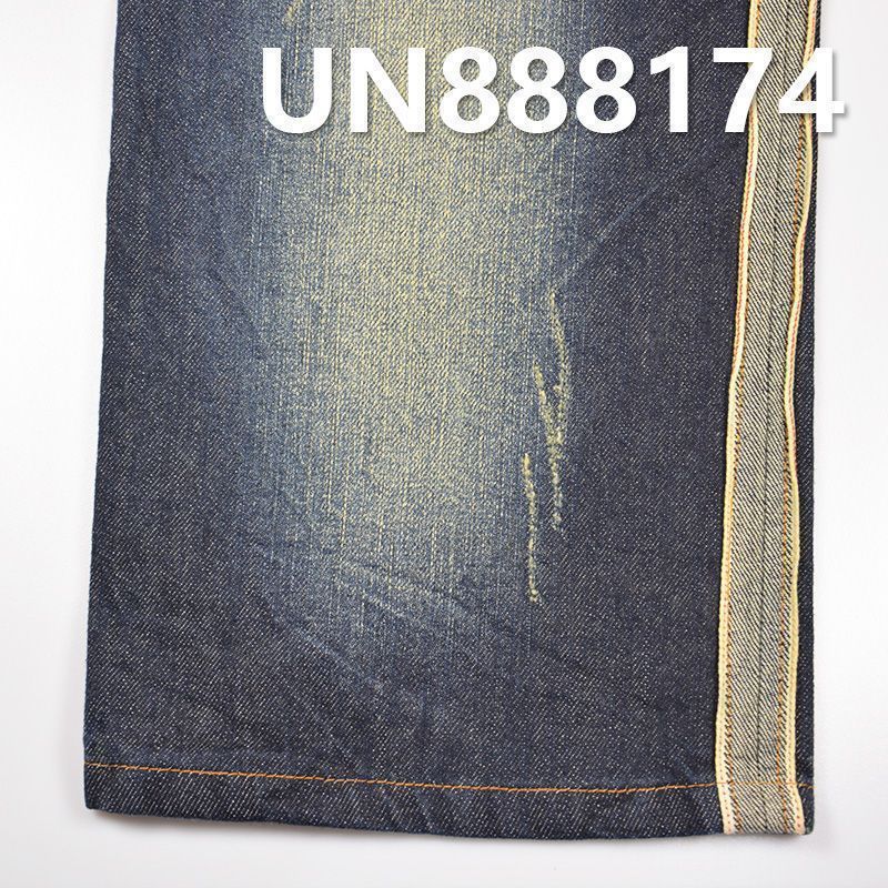 全棉竹节右斜红邊牛仔 10.4oz 31/32" UN888174