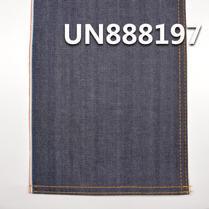 全棉竹节右斜红边牛仔布 12oz 32/33” UN888197