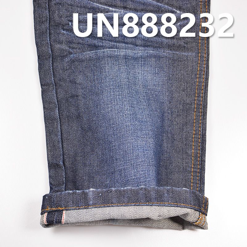 全棉竹节右斜红边牛仔布 13.5oz 32/33” UN888232