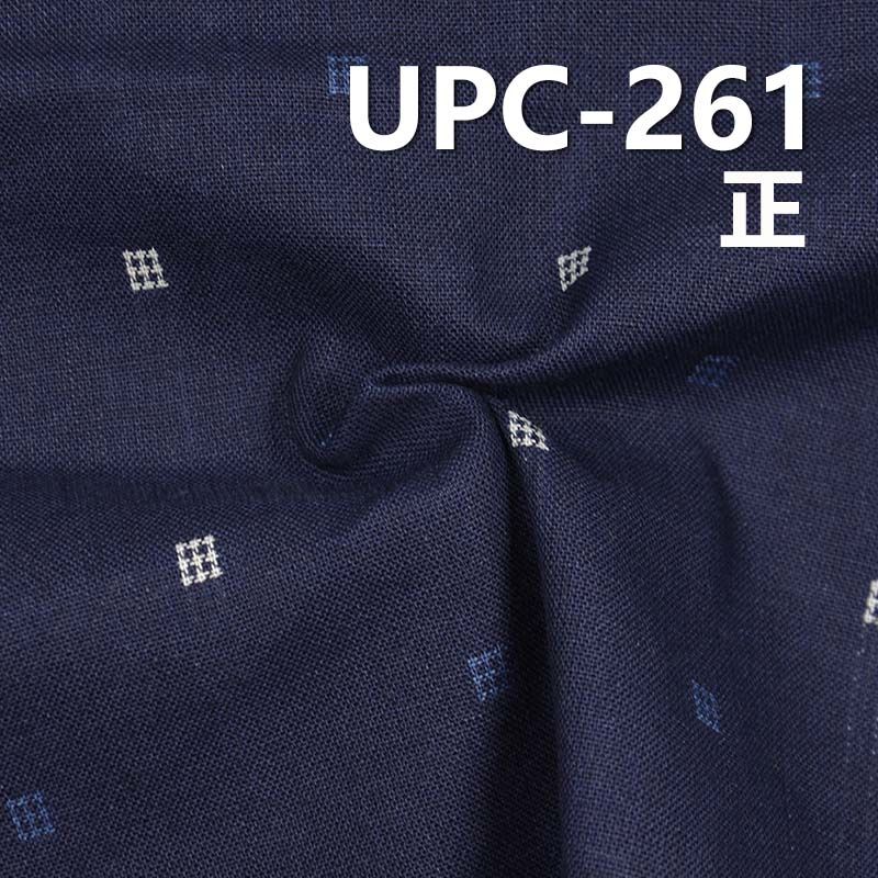 全棉学院风INDIGO蓝小提花色织格仔布 7.5oz 57/58" UPC-261