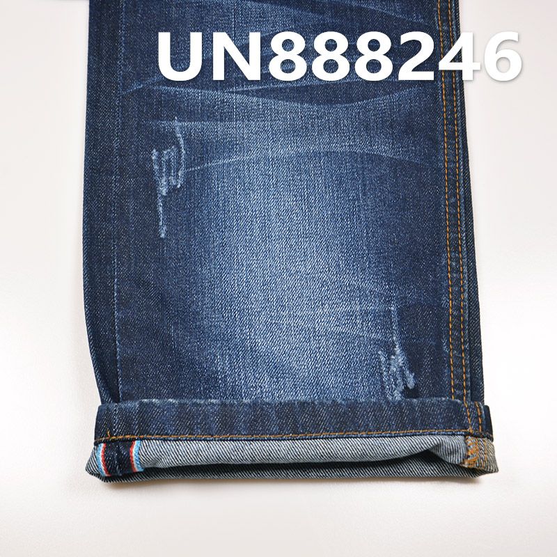 全棉竹节右斜红边牛仔布 11.2oz 32/33” UN888246