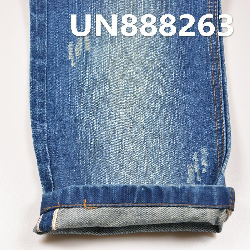 全棉竹節右斜紅邊牛仔布 13oz 31/32” UN888263