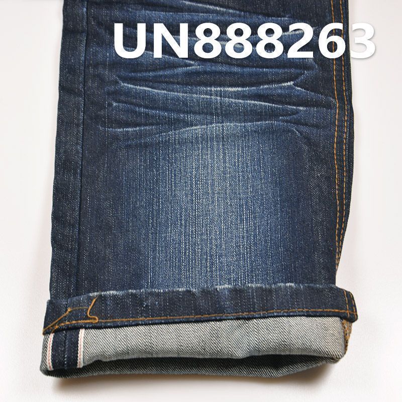 全棉竹節右斜紅邊牛仔布 13oz 31/32” UN888263