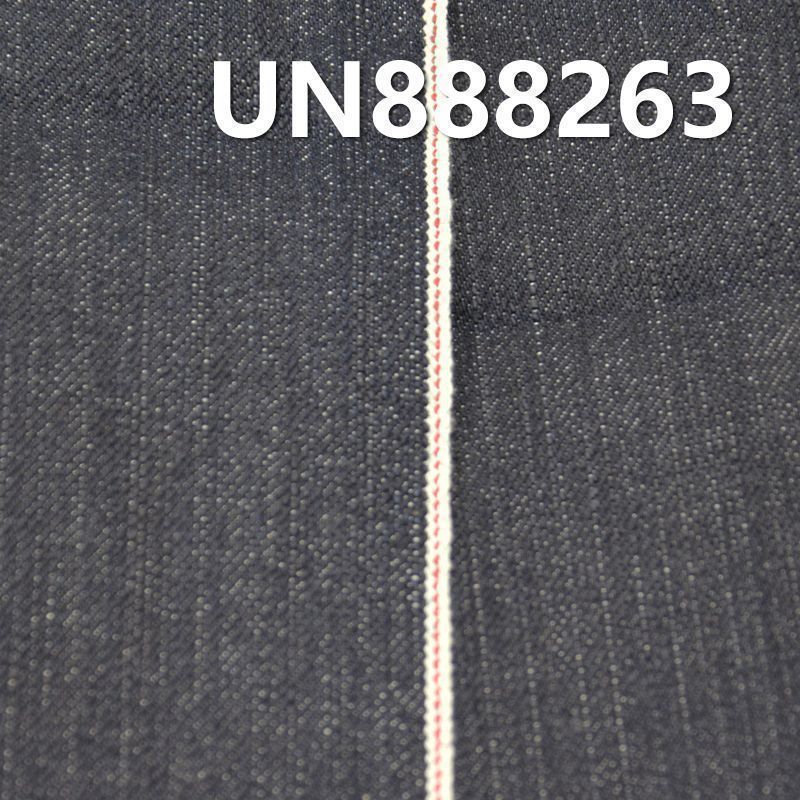 全棉竹节右斜红邊牛仔布 13oz 31/32” UN888263