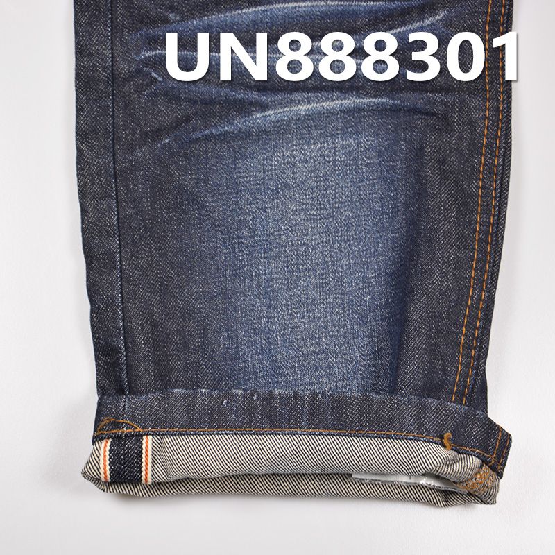 100%棉竹节右斜红边牛仔布 13oz 30/31" UN888301