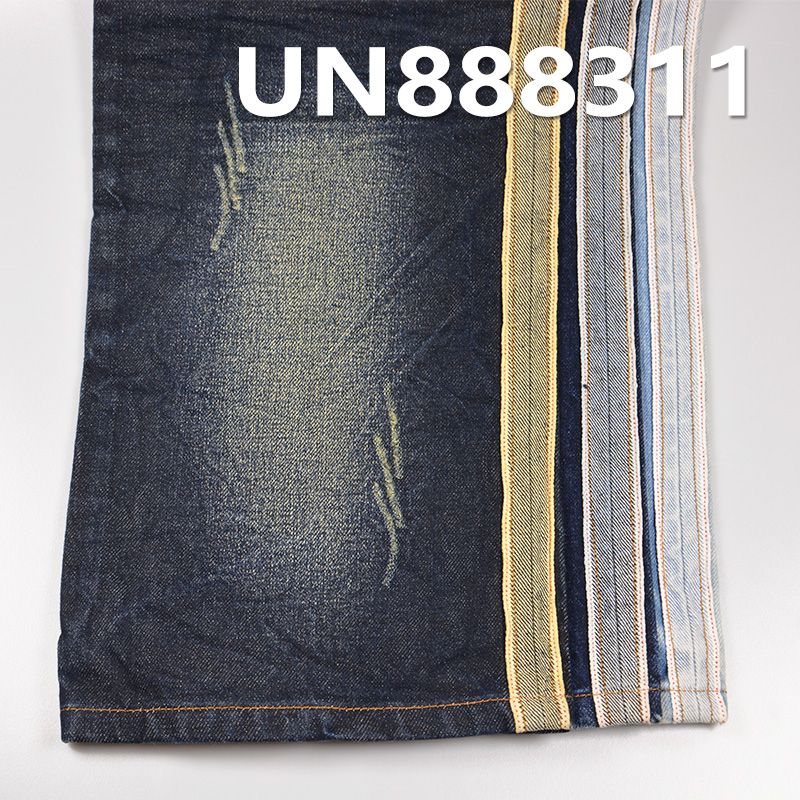 100%棉右斜红边牛仔布 14.3oz 32" UN888311