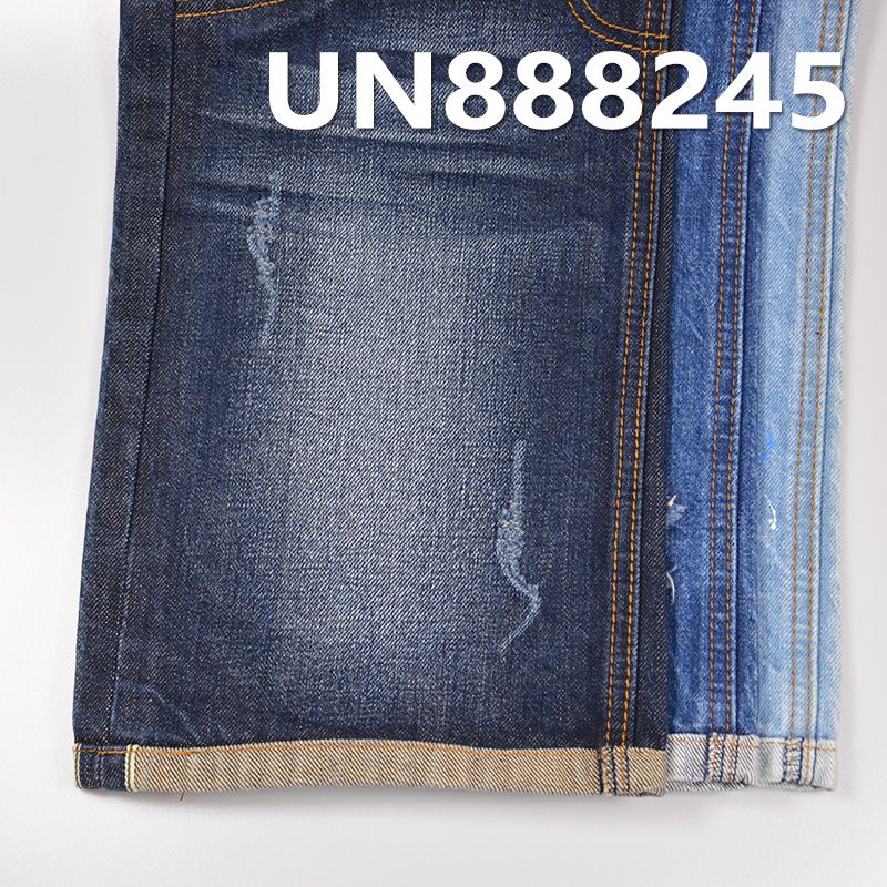全棉红边牛仔布|12.3安士(oz)竹节彩棉底红边牛仔|四片右斜|赤耳丹宁|牛仔裤 潮牌牛仔夹克外套面料