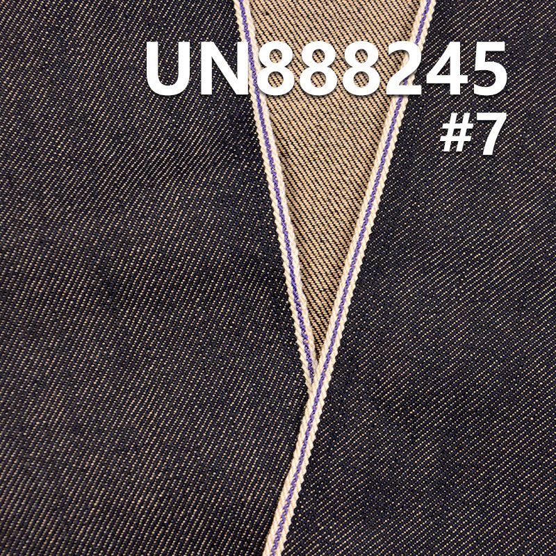 全棉竹节彩棉底红边牛仔 12.3oz 32/33" UN888245