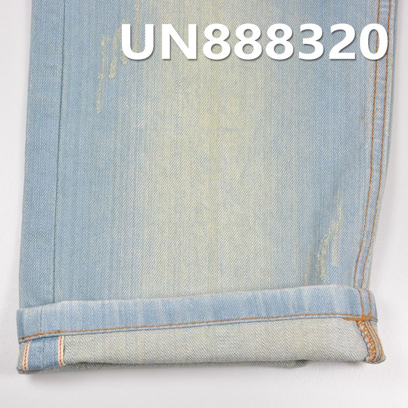 100%棉竹节右斜红边牛仔 11oz 31/32" UN888320