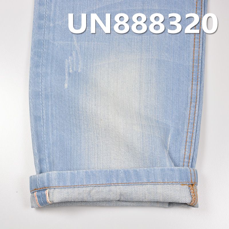 100%棉竹节右斜红边牛仔 11oz 31/32" UN888320