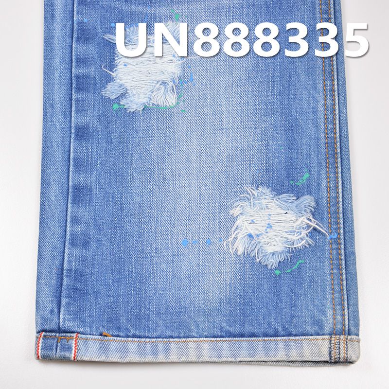 100%棉竹節右斜紅邊牛仔布 12.4oz 31/32" UN888335