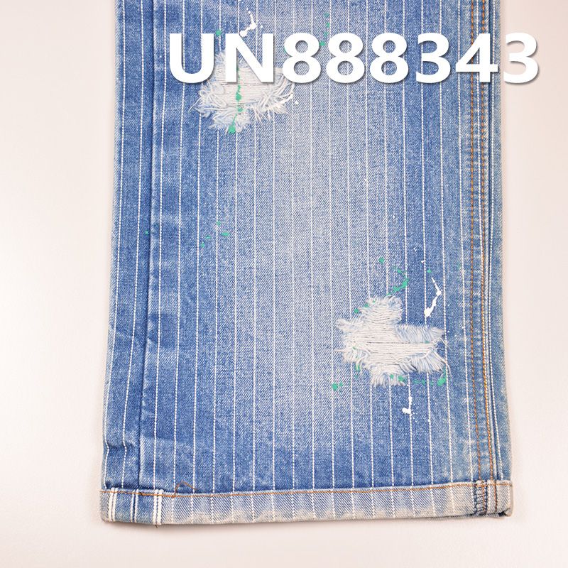 100%棉右斜红邊条子牛仔 13oz 32/33" UN888343