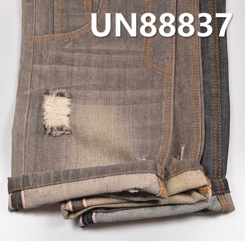 100%棉竹节右斜红邊牛仔布 13oz 32/33" UN88837