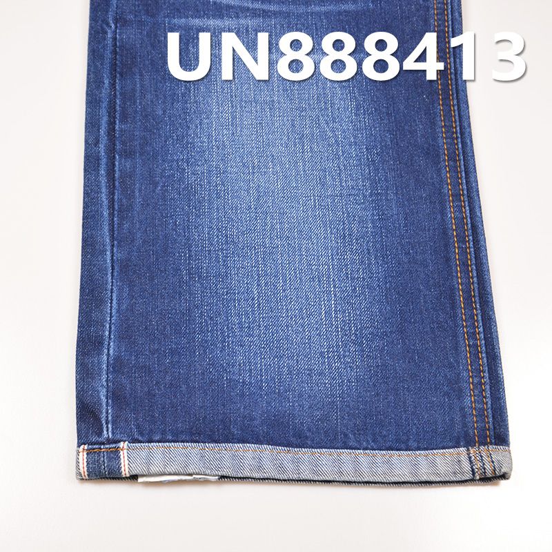 100%棉竹节右斜红边牛仔布 11.5oz 31/32" UN888413