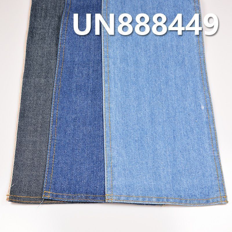 100%棉竹節右斜紅邊牛仔布 31/32"  12.5oz UN888449