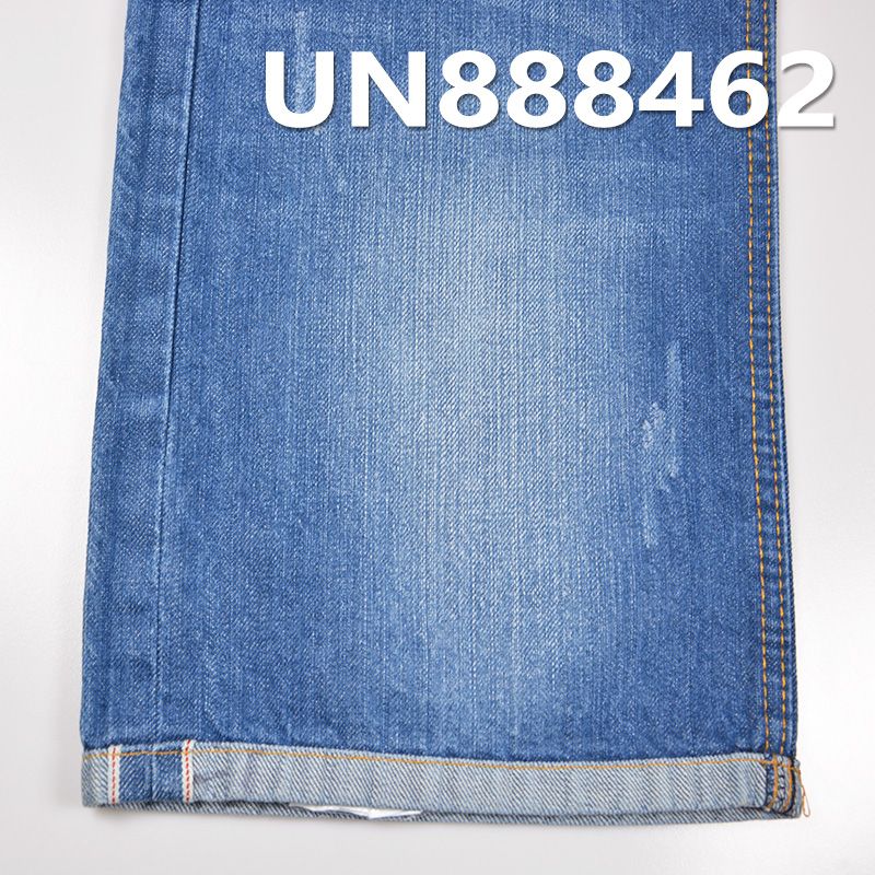 全棉竹节斜纹牛仔 12OZ 31/32" 全棉竹节右斜红边牛仔布 UN888462