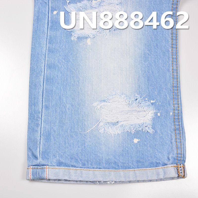 全棉竹节斜纹牛仔 12OZ 31/32" 全棉竹节右斜红边牛仔布 UN888462