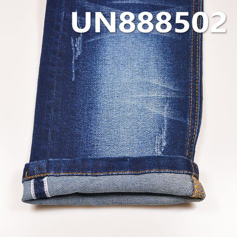 棉弹力右斜牛仔 11.5oz 31/32" 98.4%棉1.6%彈力右斜紅邊牛仔布 UN888502