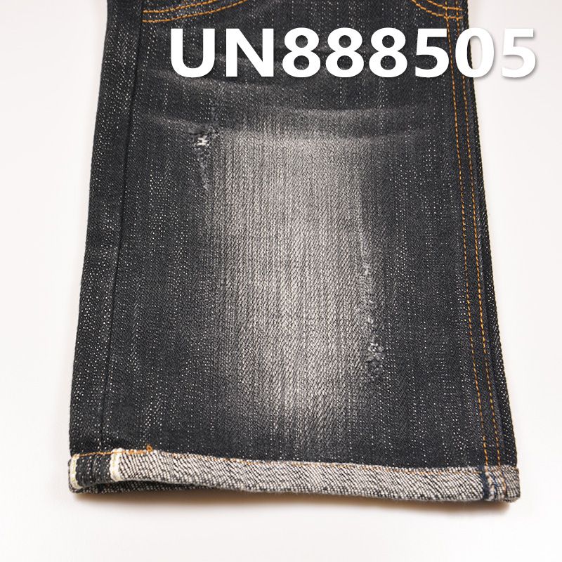 全棉重磅竹節牛仔 18oz 31/32" 全棉竹節右斜重磅紅邊牛仔布 UN888505