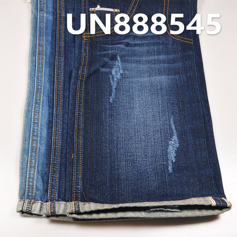 全棉竹节右斜红边牛仔布 11oz 35/36" UN888545