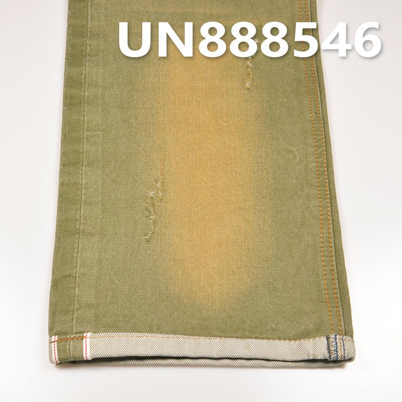 全棉右斜色织牛仔 13.3oz 32/33" 全棉右斜色織紅邊牛仔布 UN888546