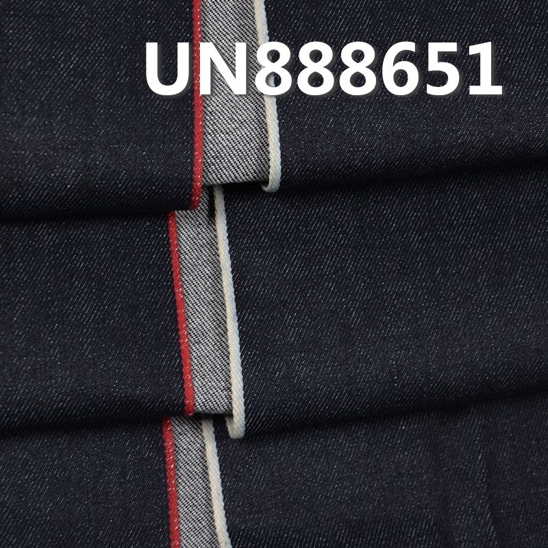 全棉竹節右斜紅邊牛仔布 12.9oz 30/31" UN888651