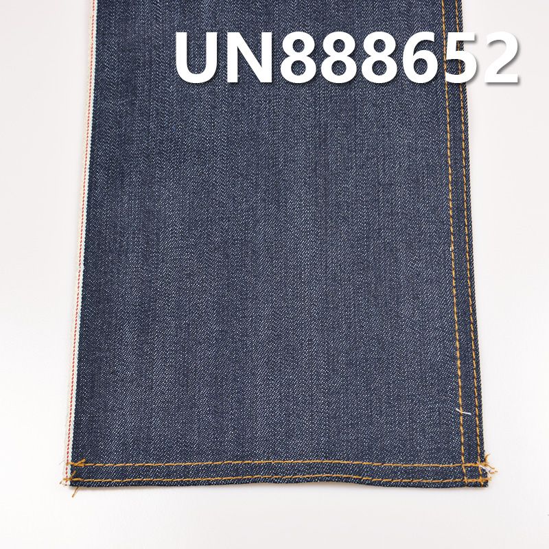 全棉竹节右斜红边牛仔布 10.7oz 33/34" UN888652