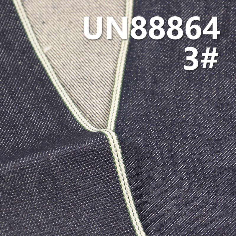 全棉竹节红边牛仔布|13.3安士(oz)四片右斜红边牛仔|秋冬厚款赤耳丹宁|牛仔裤 牛仔夹克 外套面料
