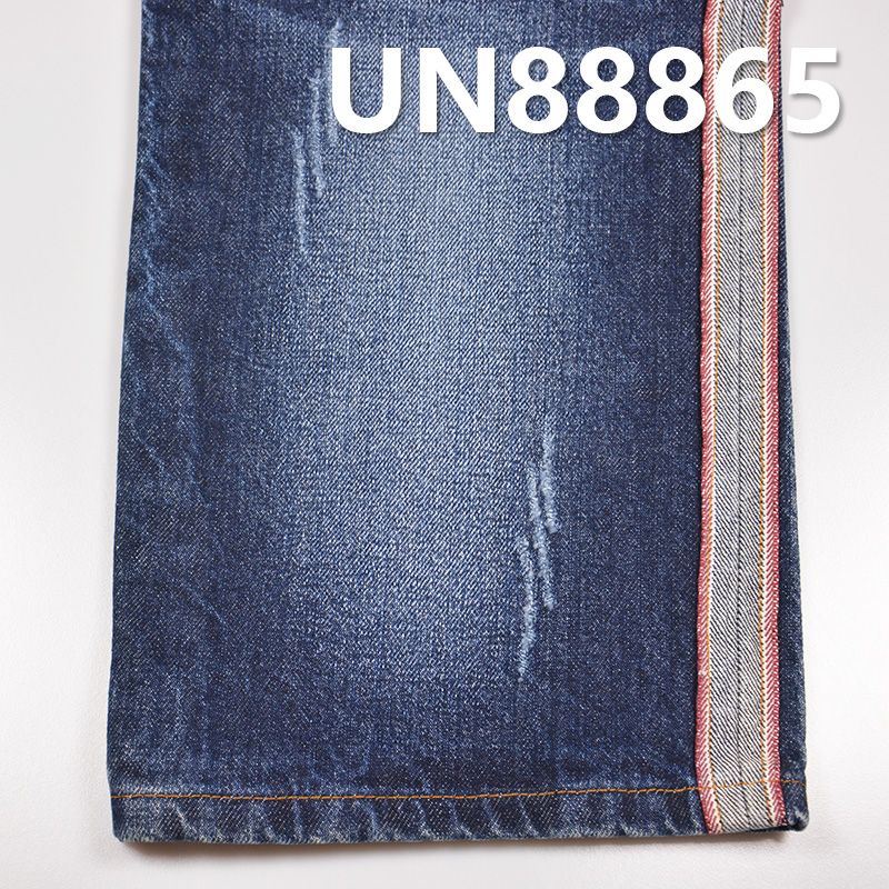 100%棉竹节右斜红边牛仔布 13.5oz 32-33" UN88865