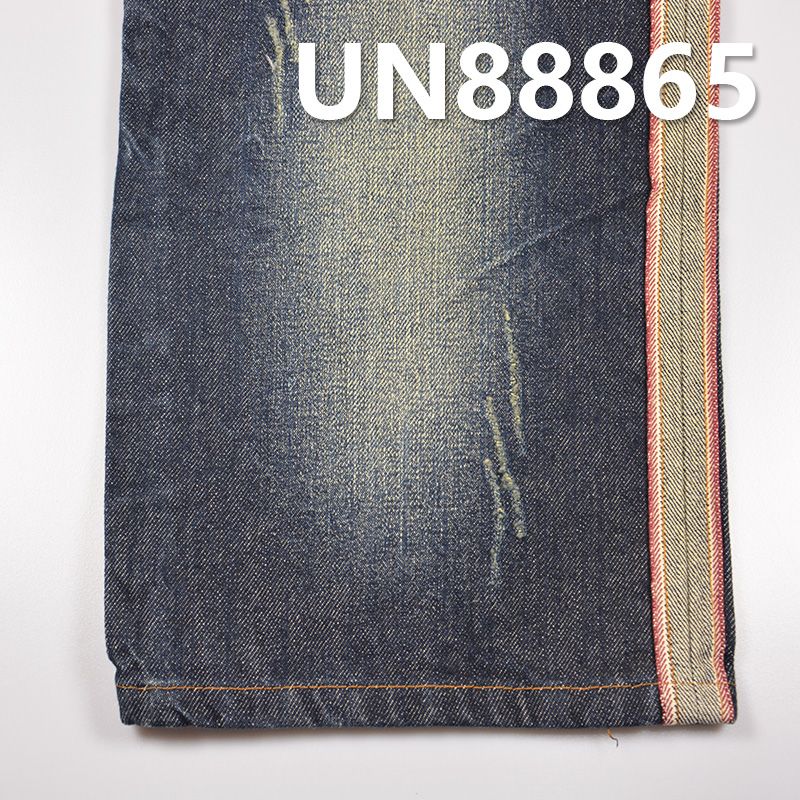 100%棉竹節右斜紅邊牛仔布 13.5oz 32-33" UN88865