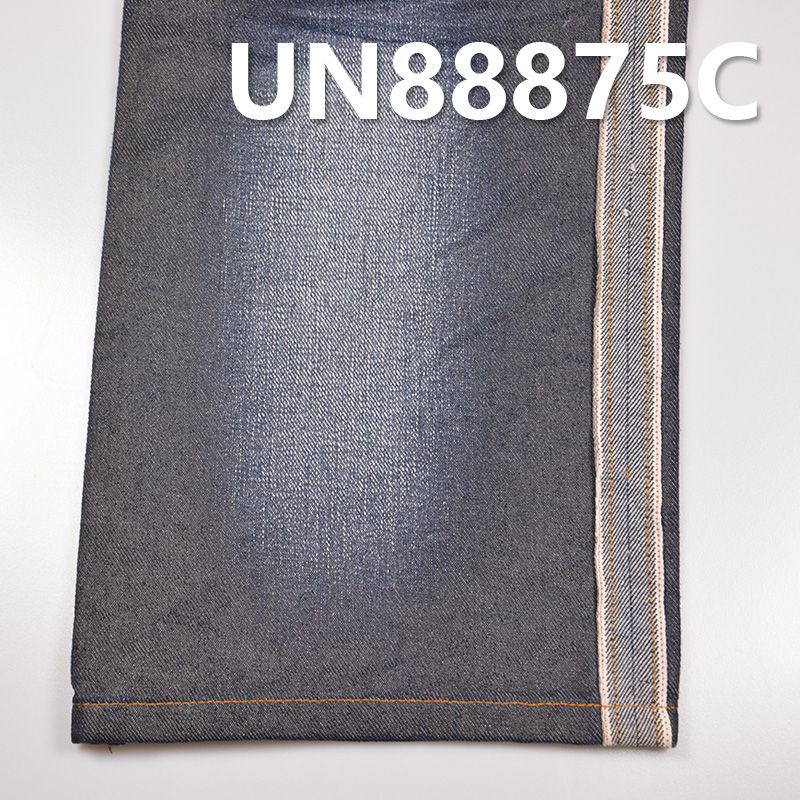 全棉色邊牛仔布印铁牛色胶 12oz 32" UN88875C