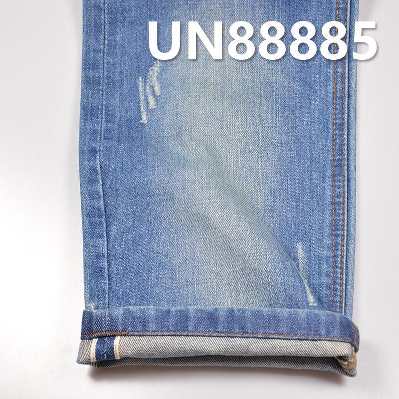 100%棉竹節右斜紅邊牛仔布 14oz 32-33" UN88885