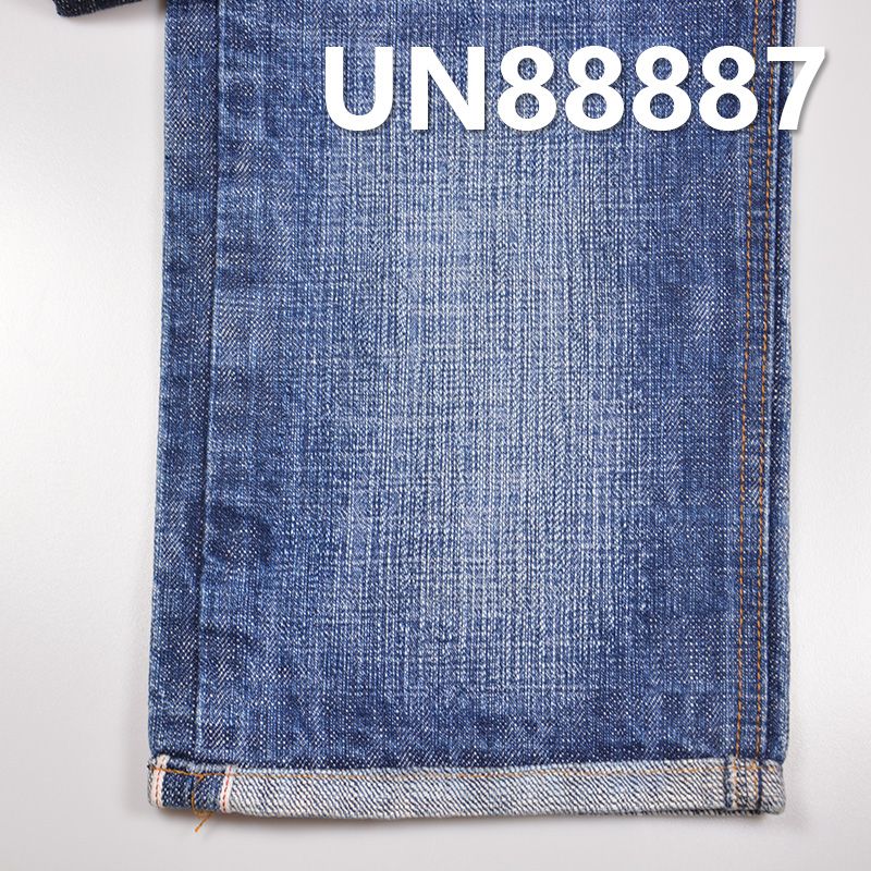 100%棉非洲粗竹右斜红邊牛仔布 15.5oz 32" UN88887