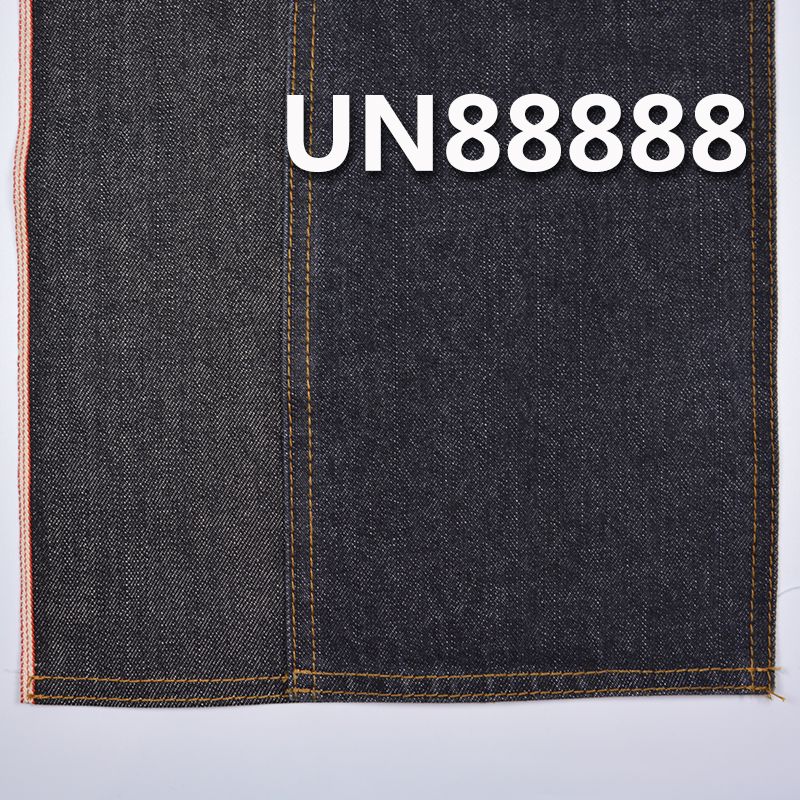 全棉竹节右斜红边牛仔布 13.2oz 32-33" UN88888