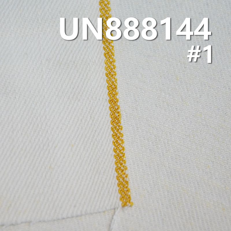 赤耳古法丹宁布  多色 12.5oz 31/32" 全棉竹節右斜金边色边布 UN888144