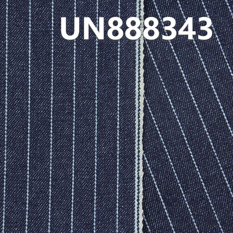 100%棉右斜红邊条子牛仔 13oz 32/33" UN888343