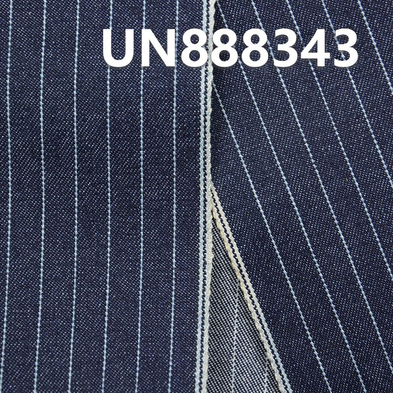 100%棉右斜紅邊條子牛仔 13oz 32/33" UN888343