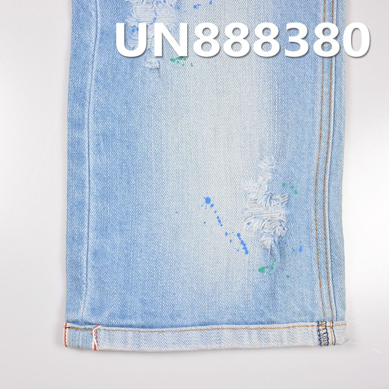 99%棉1%彈力竹節右斜紅邊牛仔布 12oz 32/33" UN888380