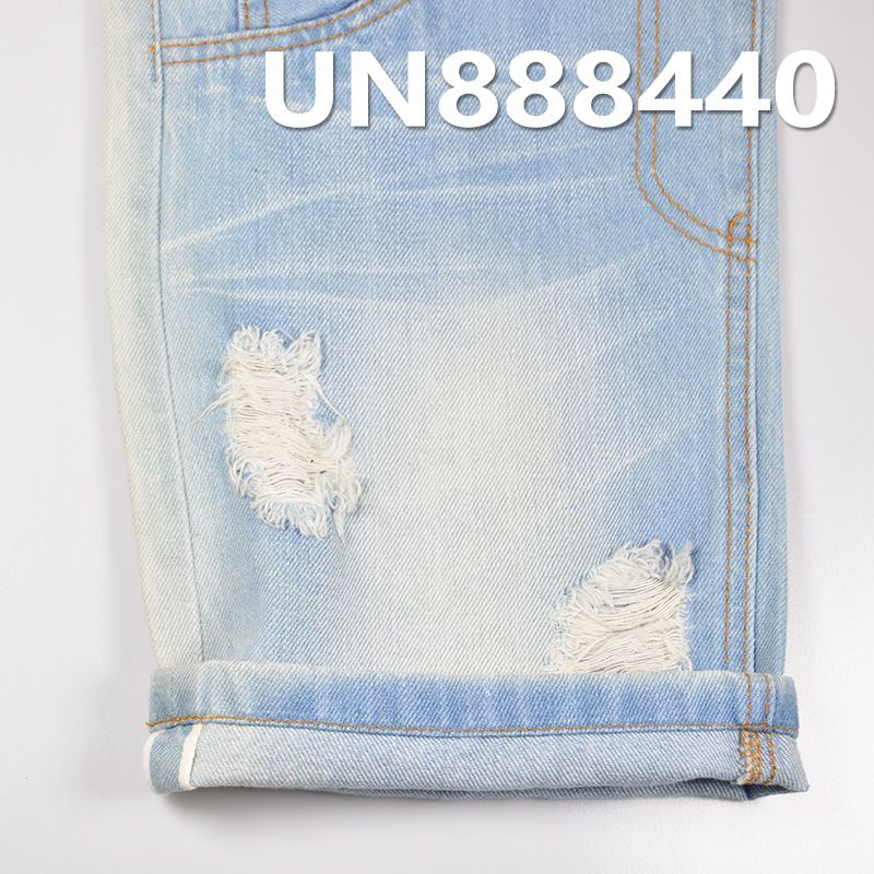 100%棉竹節右斜紅邊牛仔布 12oz 32/33" UN888440