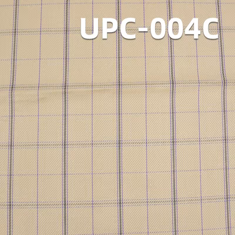217g/m²全棉双纱骑兵斜色织格仔布|全棉染色布|双纱染色布|色织布|纯棉格仔布|裤子 裙子 休闲服面料