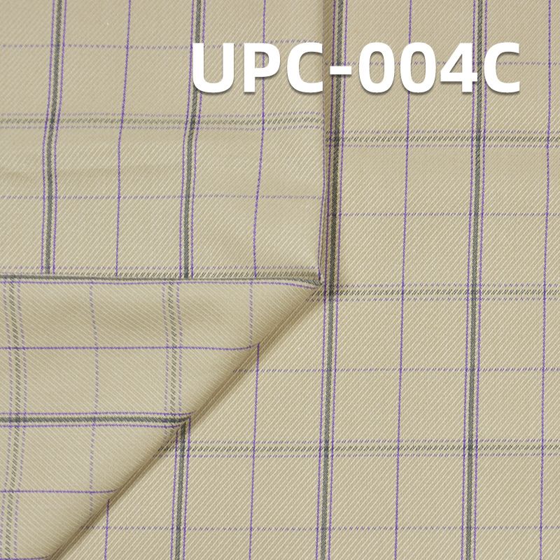 雙紗卡其色騎兵斜色織格仔布 217g/m² 57/58" UPC-004C