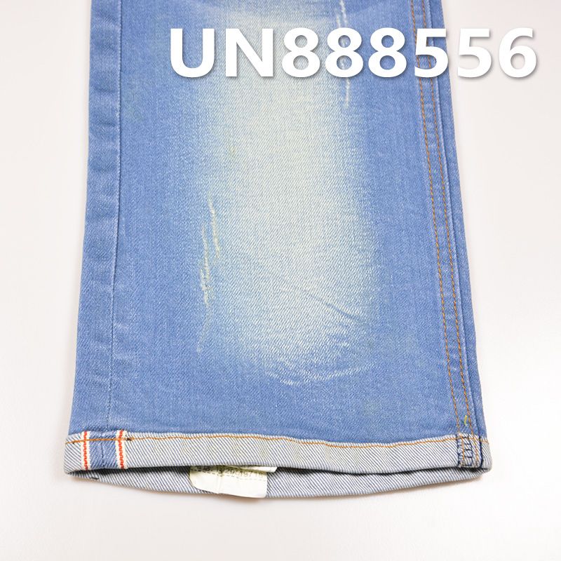 99%棉1%氨綸右斜紅邊牛仔布 11.7oz 32/33" UN888556