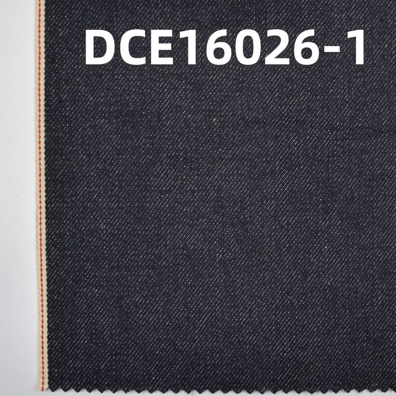 全棉红边牛仔布 32/33" 13oz DCE16026-1 (#154 蓝牛红白边)