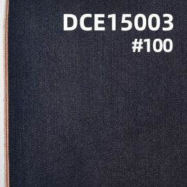 工厂直销 现货 DCE15003 牛仔面料 特价全棉红边牛仔布 蓝牛色边布 12.3OZ 30/31